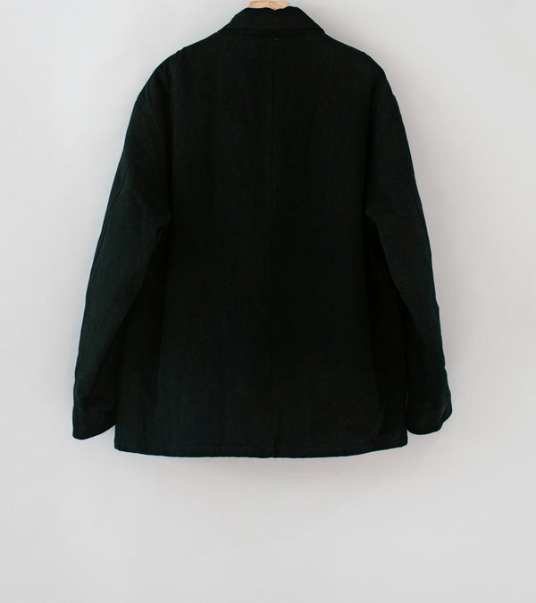 MAN-TLE 'R19 J1 Jebok Coat' (All Black Denim)