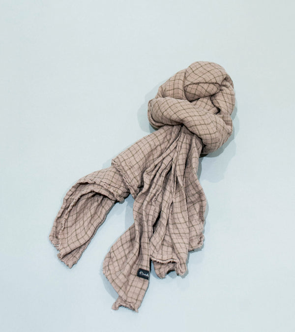 Conkers 'Knot Scarf' (Brown Overdye)