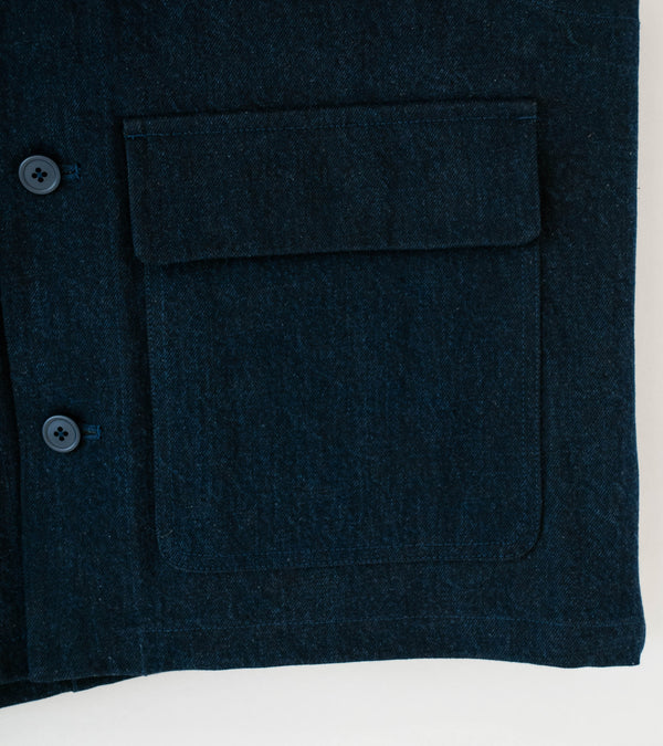 MAN-TLE 'R20 J5 Jebok Vest' (Blue Sumi Organic Denim)