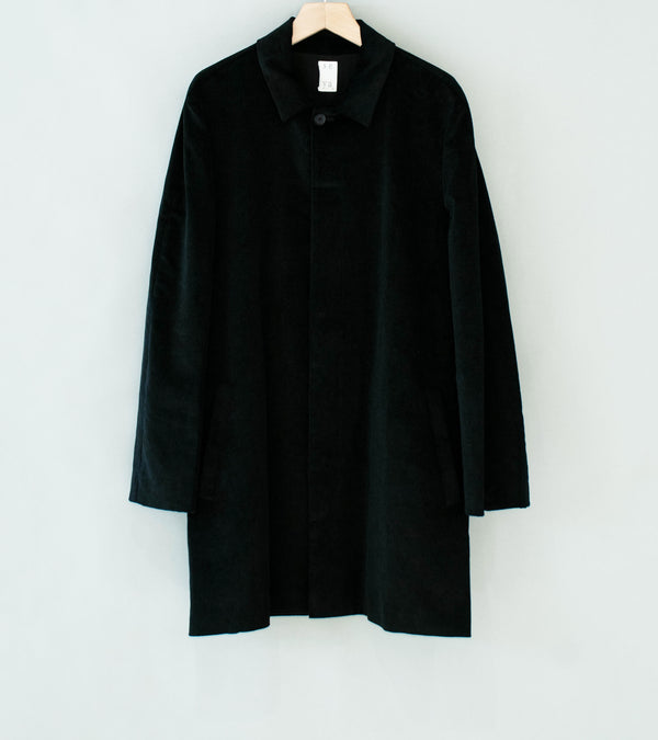 Seya 'Horsecoat' (Black Linen Corduroy)