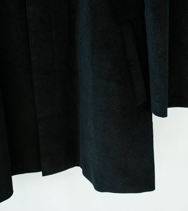 Seya 'Horsecoat' (Black Linen Corduroy)