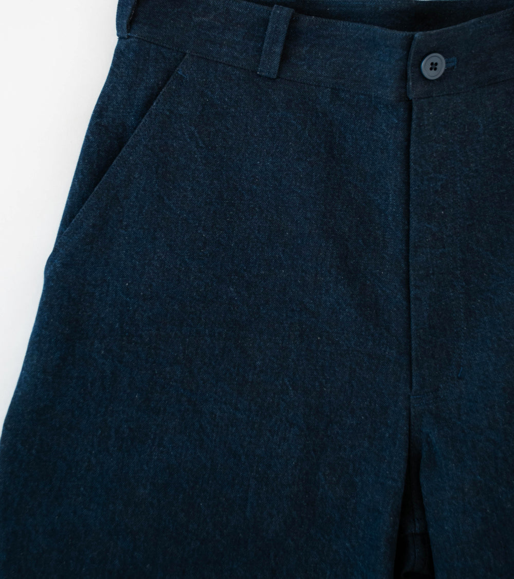 MAN-TLE 'R20 J7 Jebok Shorts' (Blue Sumi Organic Denim)