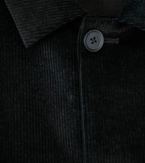 Seya 'Horsecoat' (Black Linen Corduroy)