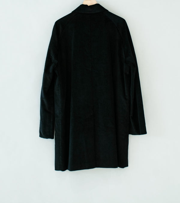 Seya 'Horsecoat' (Black Linen Corduroy)