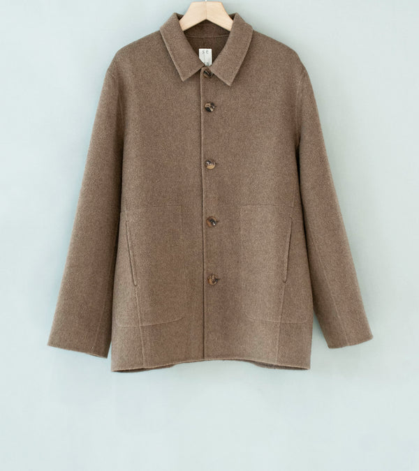 Seya 'Double Face Work Jacket' (Natural Brown Undyed Yak)