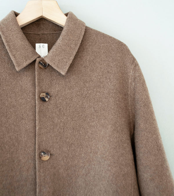 Seya 'Double Face Work Jacket' (Natural Brown Undyed Yak)