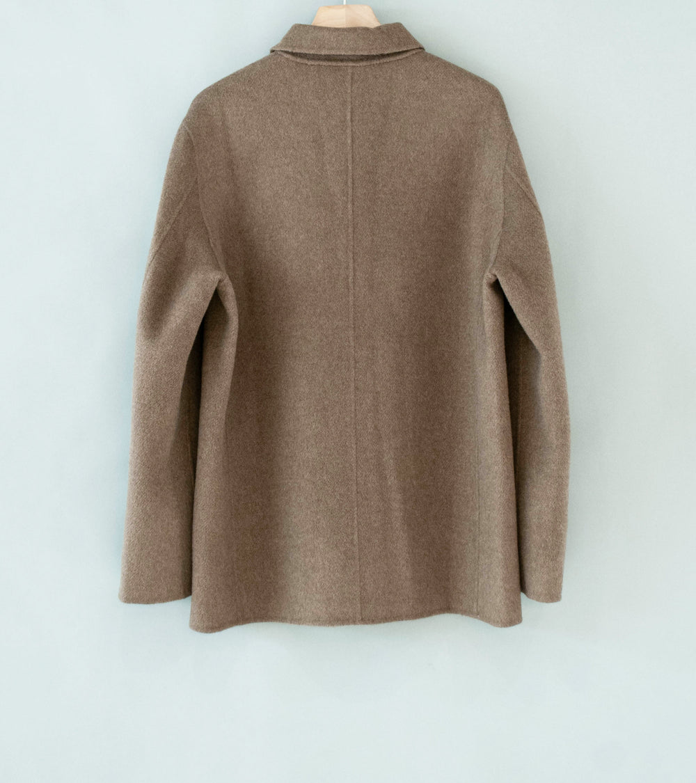 Seya 'Double Face Work Jacket' (Natural Brown Undyed Yak)