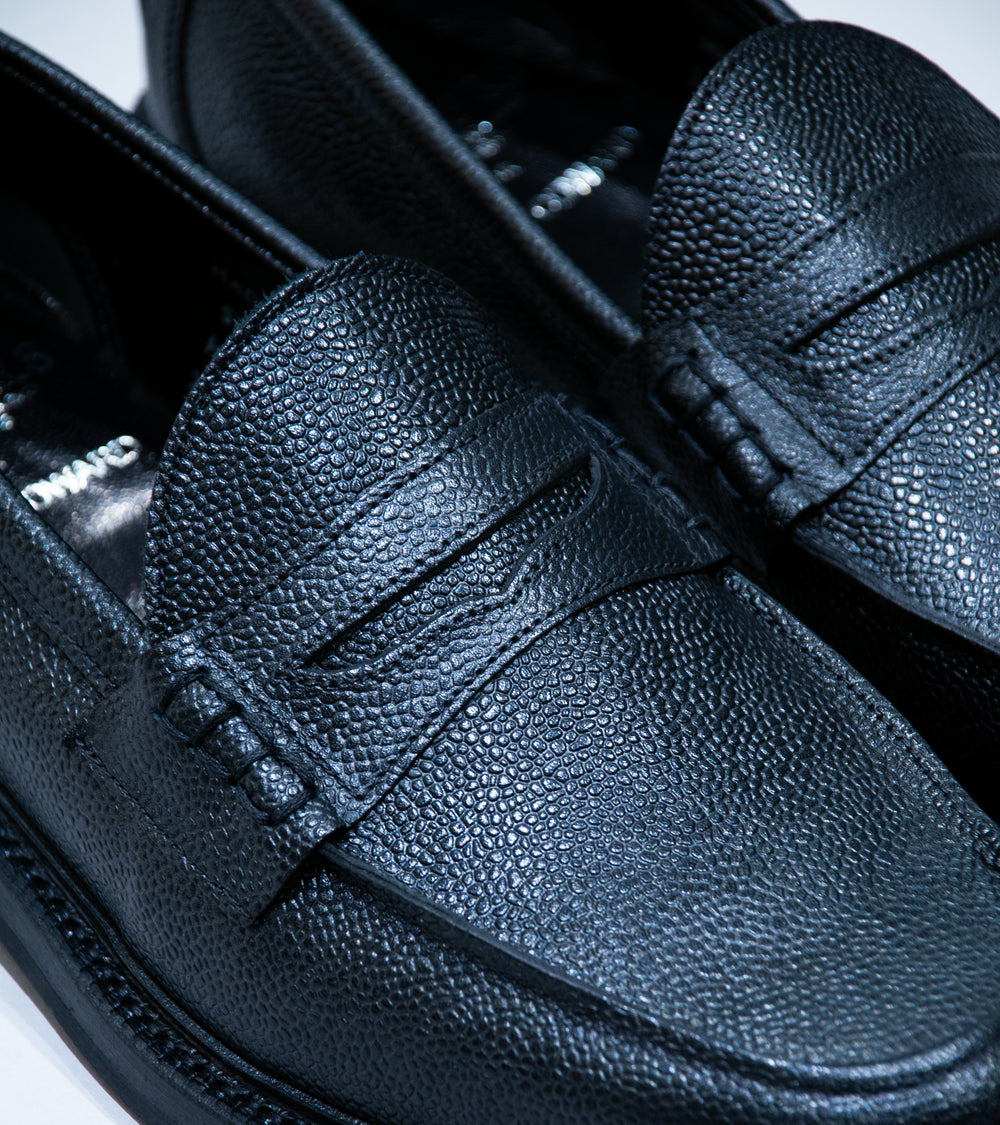 James Coward 'Sanders Peaceful Beef Roll Loafer' (Black Scotch Grain Leather)