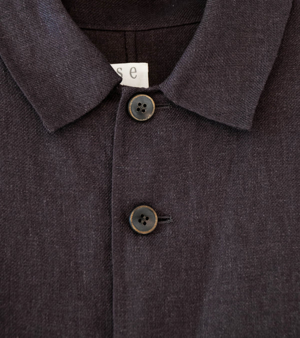 Seya 'Double Face Work Jacket' (Mud Indigo Legacy Linen)