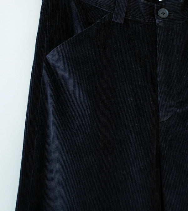 Seya 'Tea House Pants' (Black Linen Corduroy)