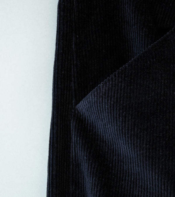 Seya 'Tea House Pants' (Black Linen Corduroy)