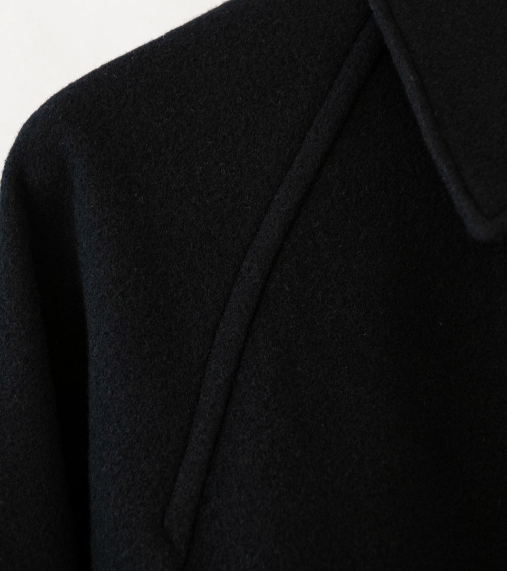 James Coward 'Workshop Coat' (Black Wool Flannel)