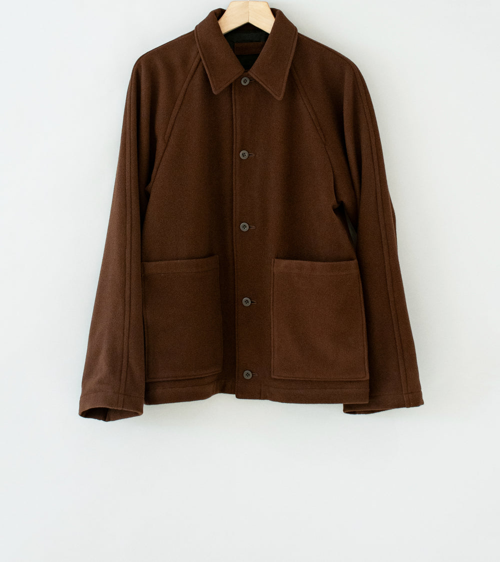 James Coward 'Workshop Coat' (Brown Wool Flannel)