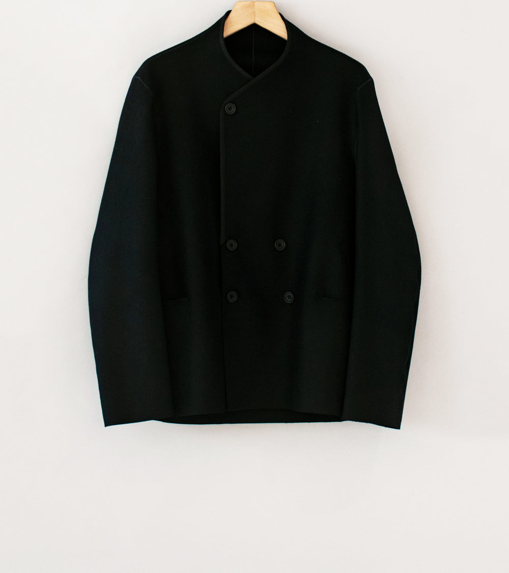DERRICK 'DB Cardigan Jacket (Black Hainsworth Merino Melton)