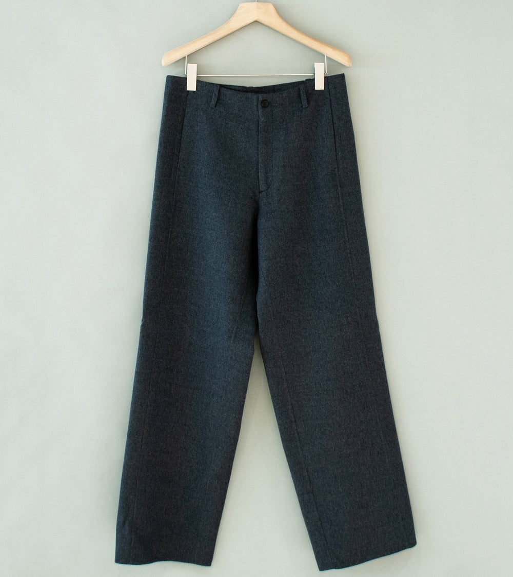 Seya 'Double Face Pants' (Ash Lightflow Wool)