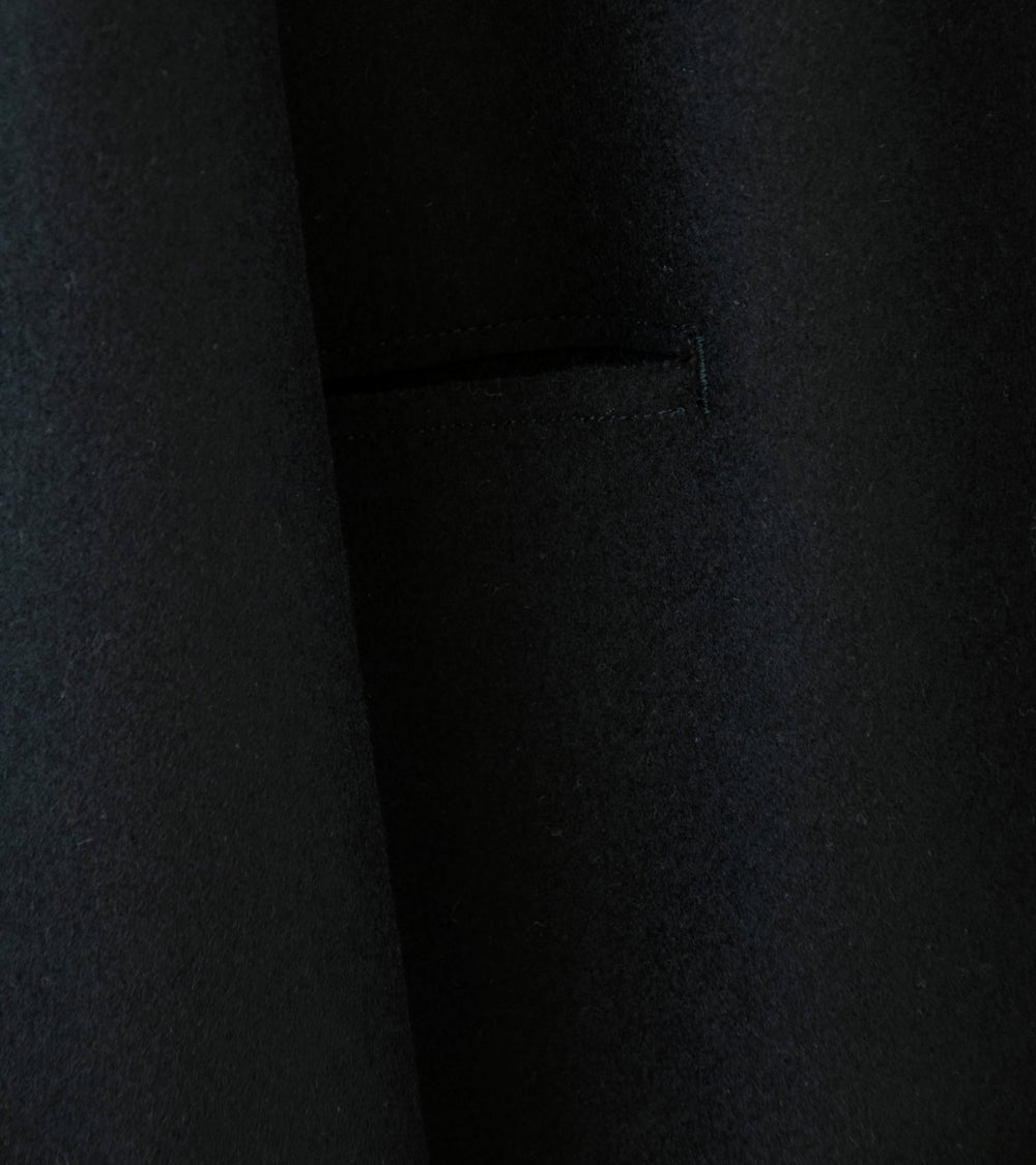 DERRICK 'DB Cardigan Jacket (Black Hainsworth Merino Melton)