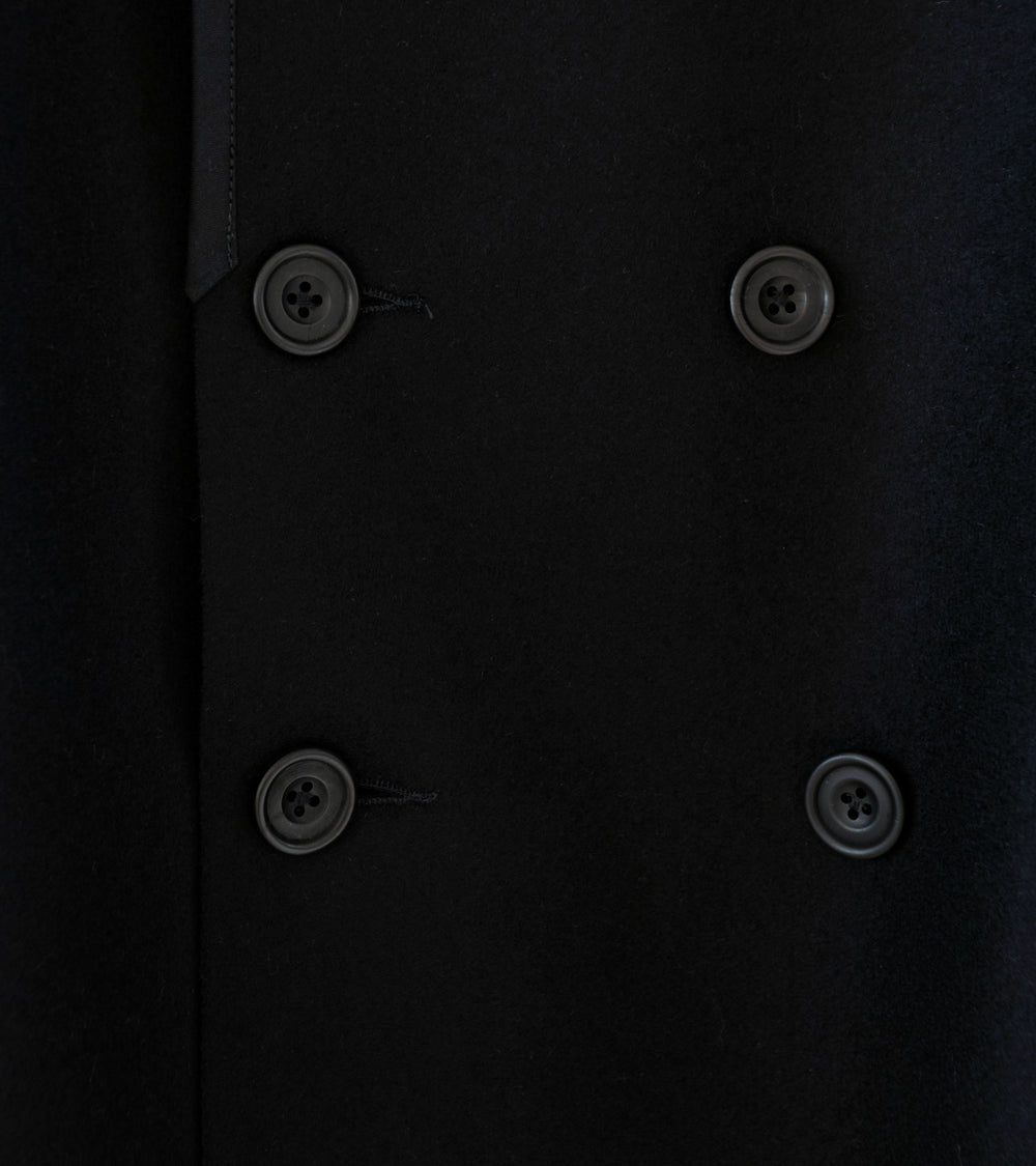 DERRICK 'DB Cardigan Jacket (Black Hainsworth Merino Melton)