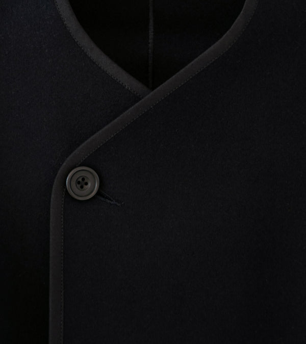 DERRICK 'DB Cardigan Jacket (Black Hainsworth Merino Melton)