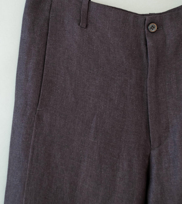Seya 'Double Face Work Pants' (Mud Indigo Legacy Linen)
