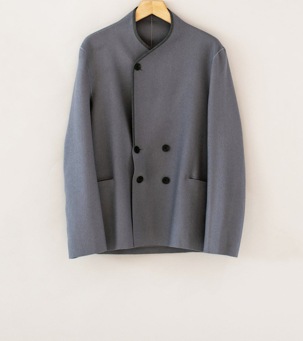 DERRICK 'DB Cardigan Jacket (Grey Hainsworth Merino Melton)