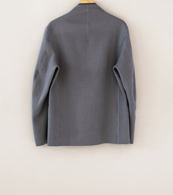 DERRICK 'DB Cardigan Jacket (Grey Hainsworth Merino Melton)