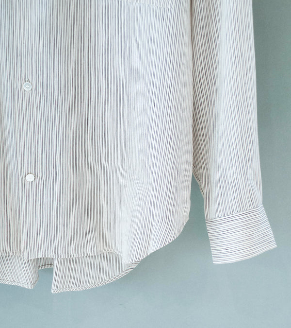 Seya 'Eternal Shirt' (Off White Broken Black Drifting Stripes)