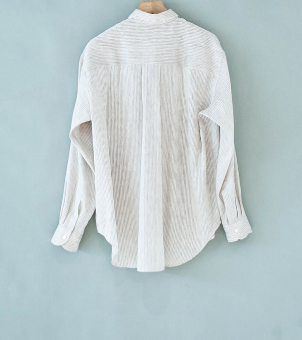 Seya 'Eternal Shirt' (Off White Broken Black Drifting Stripes)