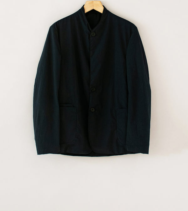 DERRICK 'Nylon Taffeta Go Jacket' (Black Nylon Taffeta)