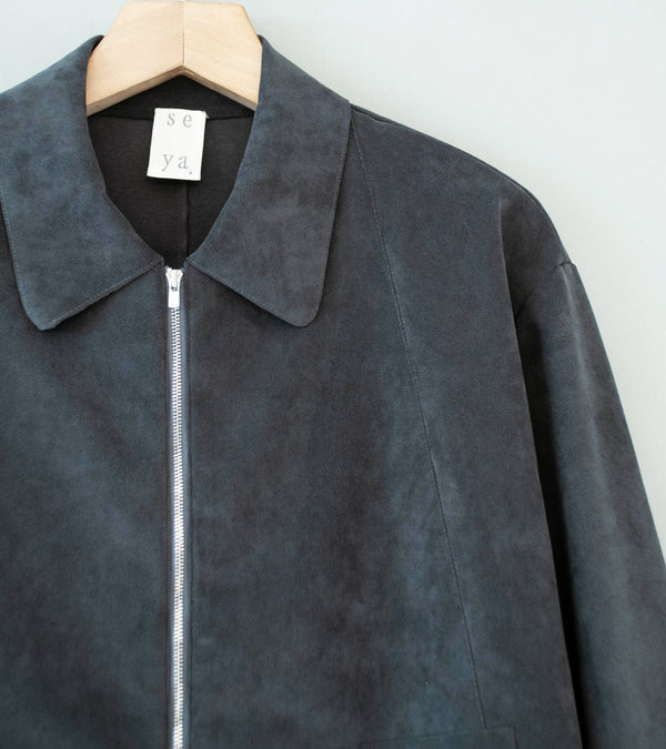 Seya 'Lucky Blouson' (Faded Ink Supima Backed Ecosuede)