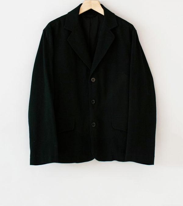Conkers 'Rambler Blazer' (Black Cotton Flax Twill)