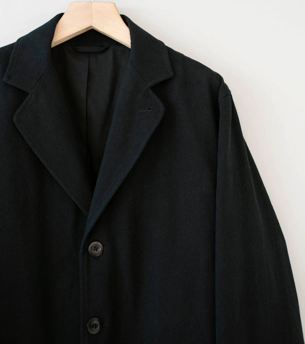 Conkers 'Rambler Blazer' (Black Cotton Flax Twill)