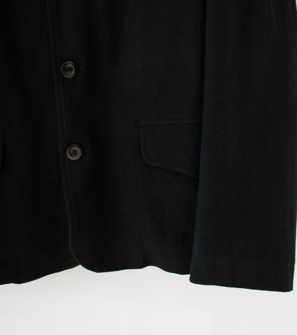 Conkers 'Rambler Blazer' (Black Cotton Flax Twill)