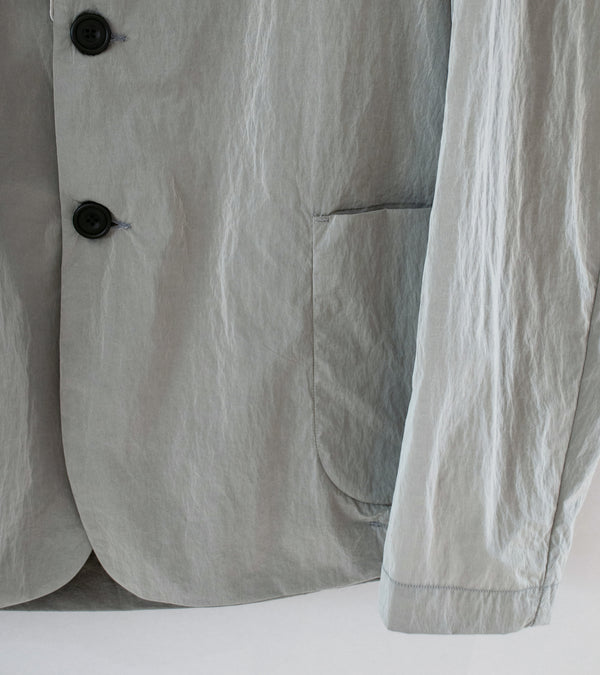 DERRICK 'Nylon Taffeta Go Jacket' (Silver Nylon Taffeta)