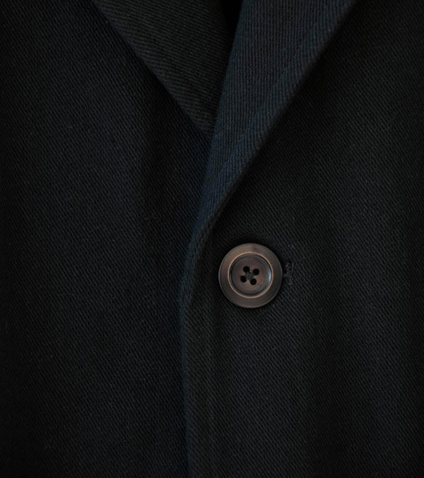 Conkers 'Rambler Blazer' (Black Cotton Flax Twill)