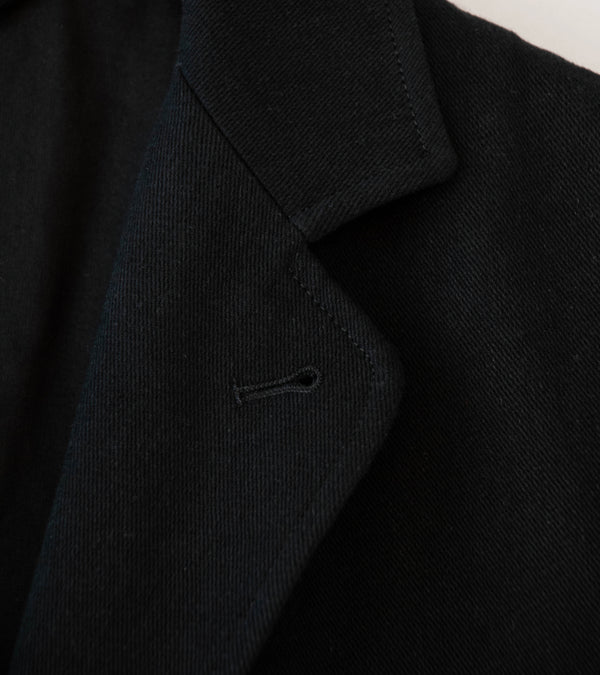 Conkers 'Rambler Blazer' (Black Cotton Flax Twill)