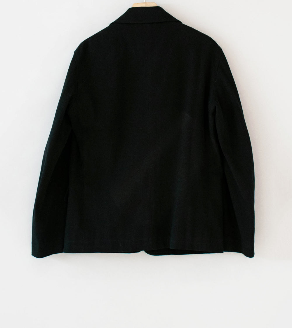 Conkers 'Rambler Blazer' (Black Cotton Flax Twill)