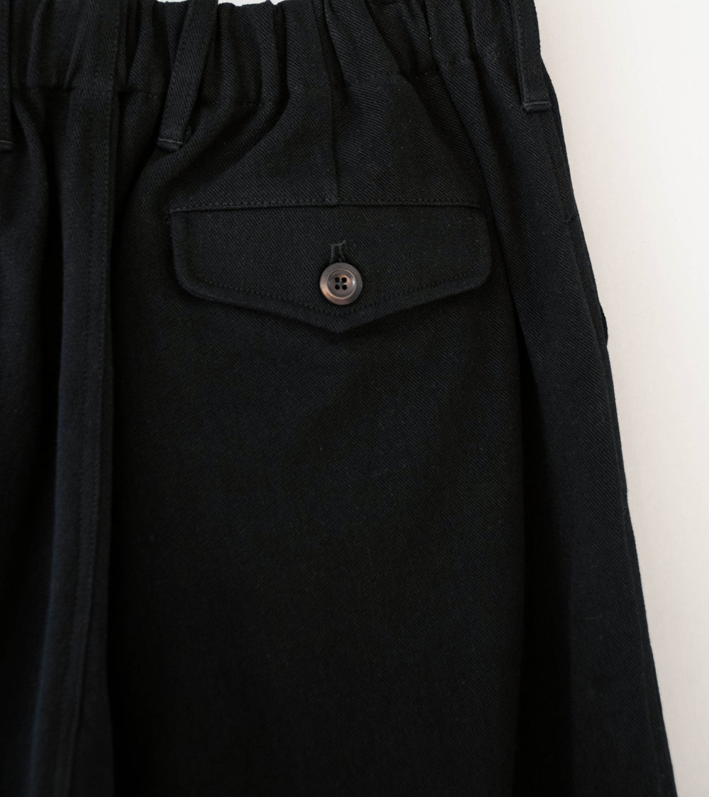 Conkers 'Rambler Trouser' (Black Cotton Flax Twill)