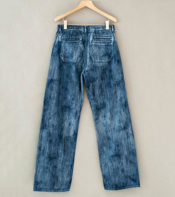 Seya 'Tofu Brother Jean' (Indigo Cloud Bleach Slub Denim)
