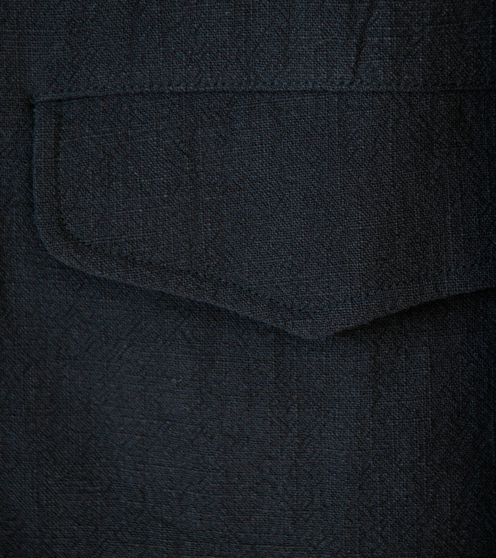 Conkers 'Field Shirt' (Charcoal Ramie Cotton)