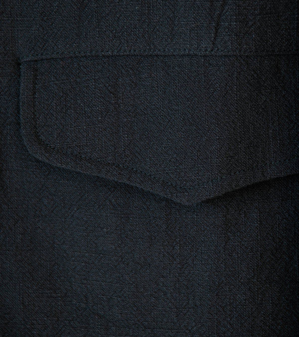 Conkers 'Field Shirt' (Charcoal Ramie Cotton)