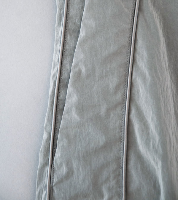 DERRICK 'Track Tux Trouser' (Silver Nylon Taffeta)