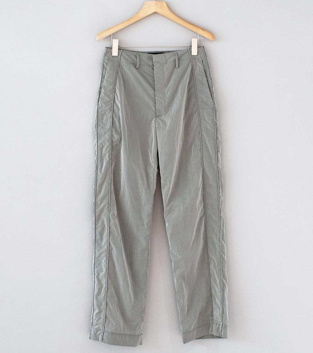 DERRICK 'Track Tux Trouser' (Silver Nylon Taffeta)