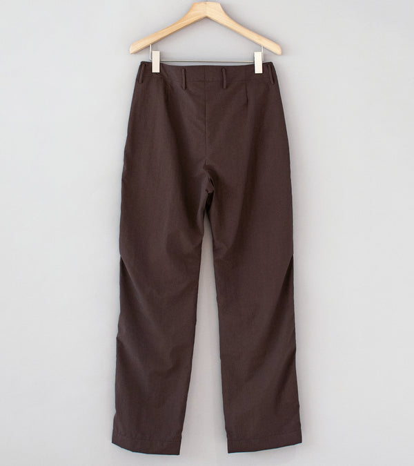 DERRICK 'Track Tux Trouser' (Dark Earth Nylon Taffeta)