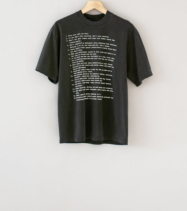 Book Works 'Chick Short Sleeve Tee' (Charcoal)