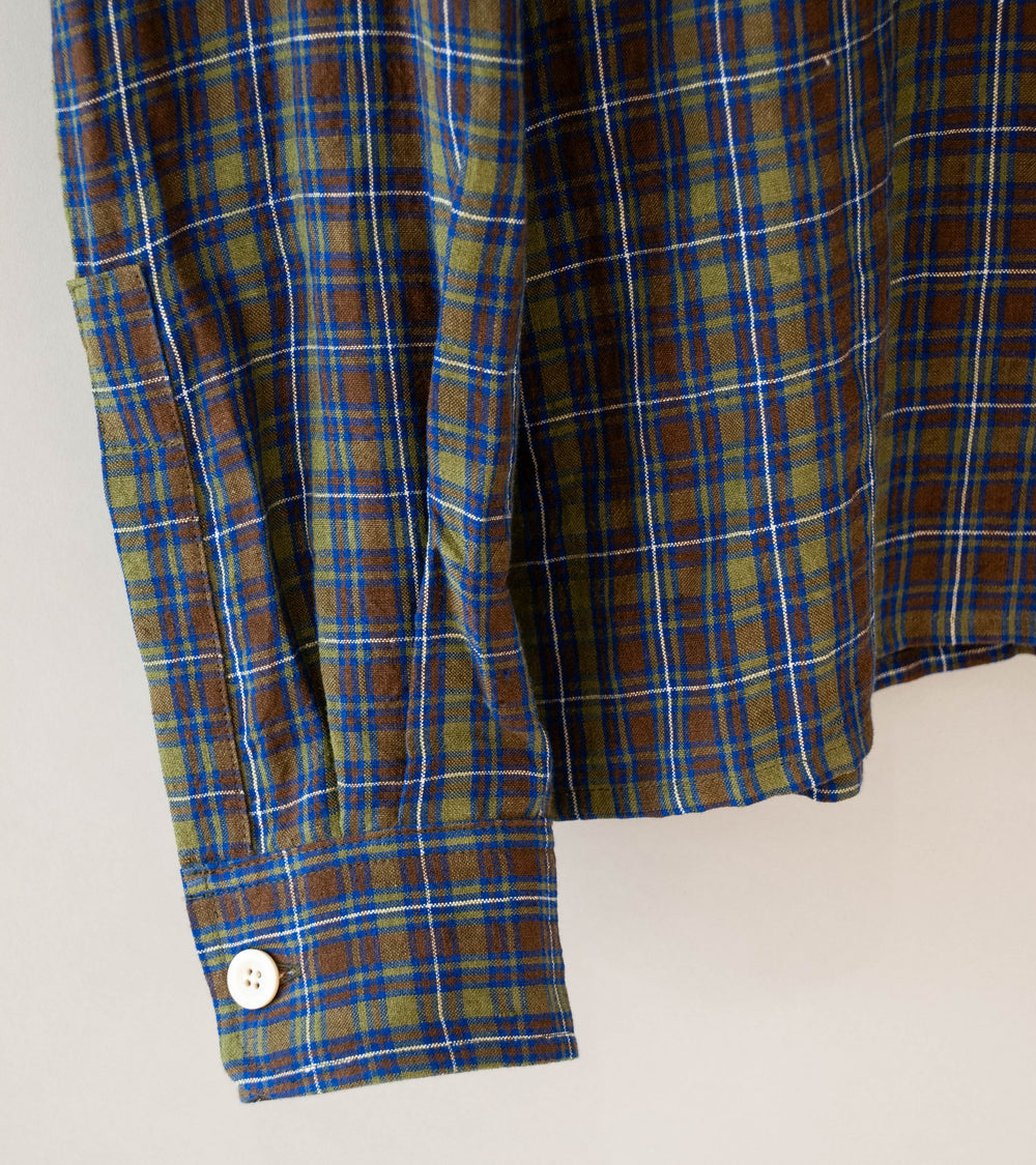 Conkers 'Relaxed Farmer Shirt' (Damson Irish Linen)