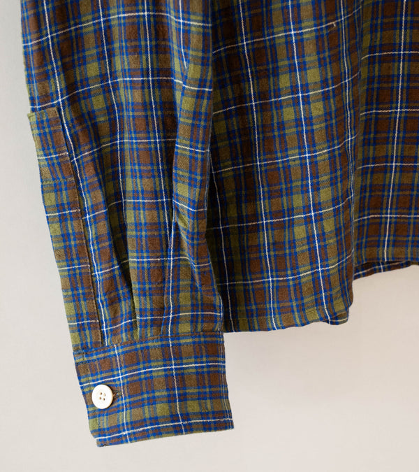Conkers 'Relaxed Farmer Shirt' (Damson Irish Linen)