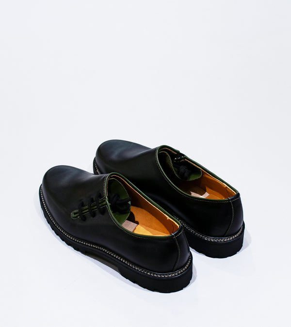 Ludwig Reiter 'Haferl Shoe' (Black Bark Tanned Leather)