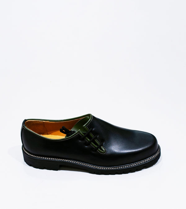 Ludwig Reiter 'Haferl Shoe' (Black Bark Tanned Leather)