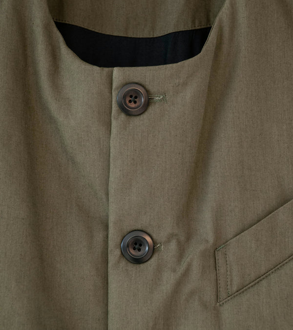 Conkers 'Wadded Waistcoat' (Pine Cotton Poplin)