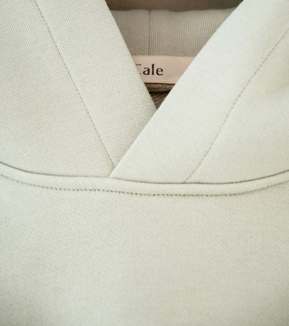 Cale 'Cotton Fleece Hoodie' (Ivory)